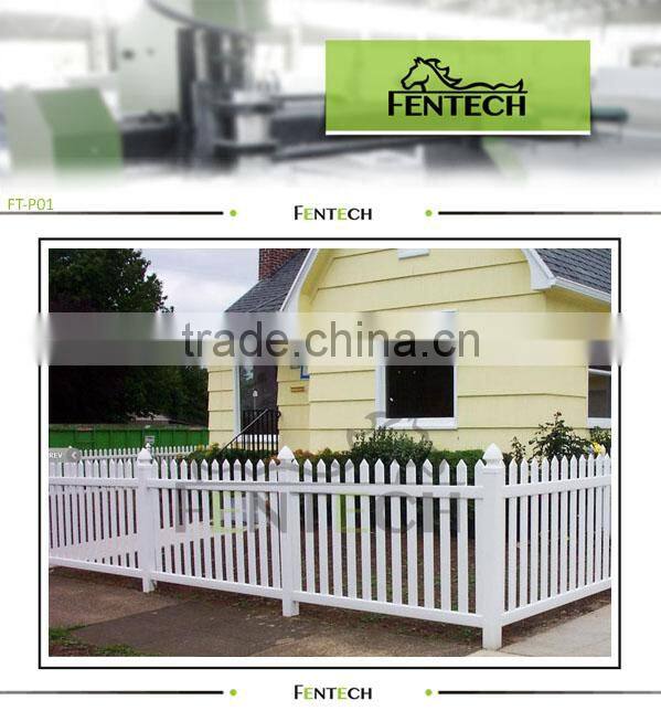 2014 Hot PVC Picket Fence direct manufacturer, high quality pvc fence