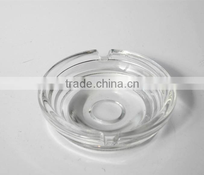 wholesale clear small round glass ashtray for cigarette