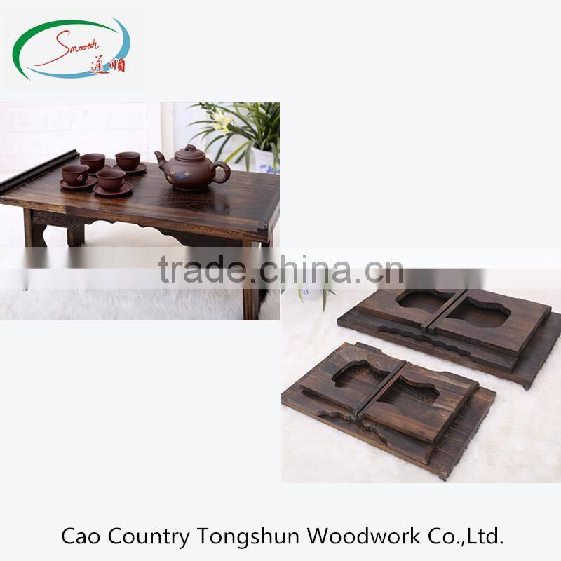 Country style wholesale price white fancy wooden shoes stool