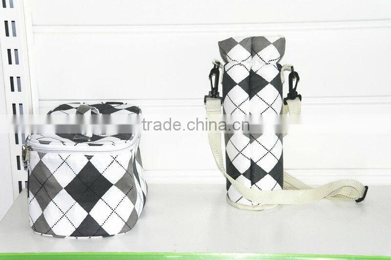 PE cooler bag for frozen food & bottle bag for keep the foods' warm