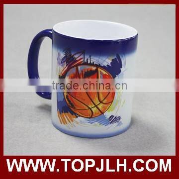Popular design sublimation 11oz full color changing coffee cup