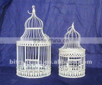 2/s circular hanging metal bird cage