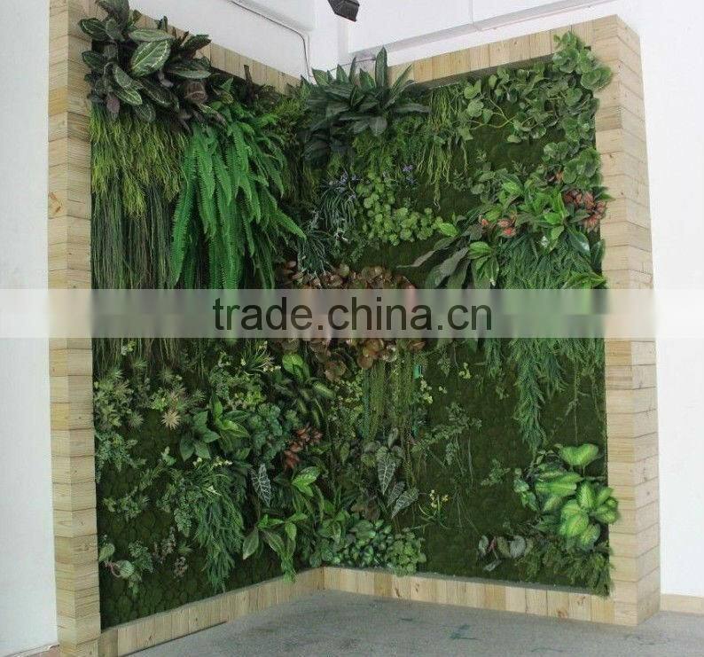 Made in China grass flower wall artificial plants wall for garden and interior decoration