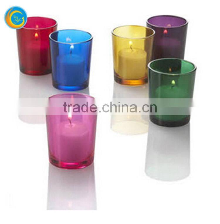 glass candle holder votive holder Assorted Colors Set