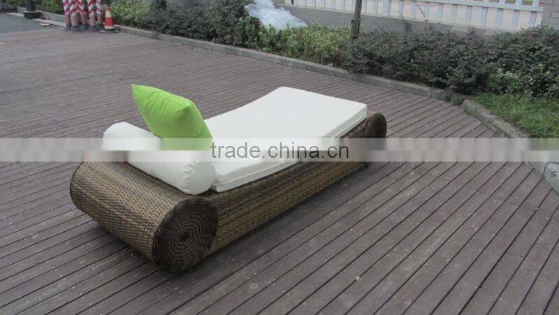 rattan lounger patio sun bed