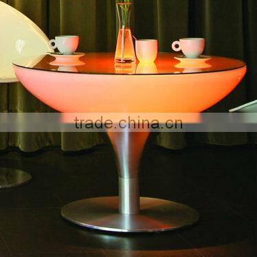 round bar table with light illuminated led furniture