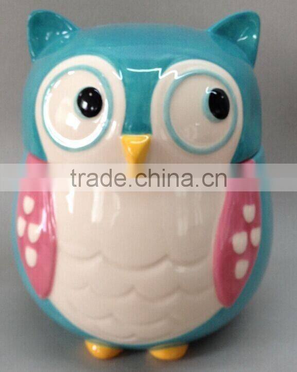 ceramic owl cookie jar