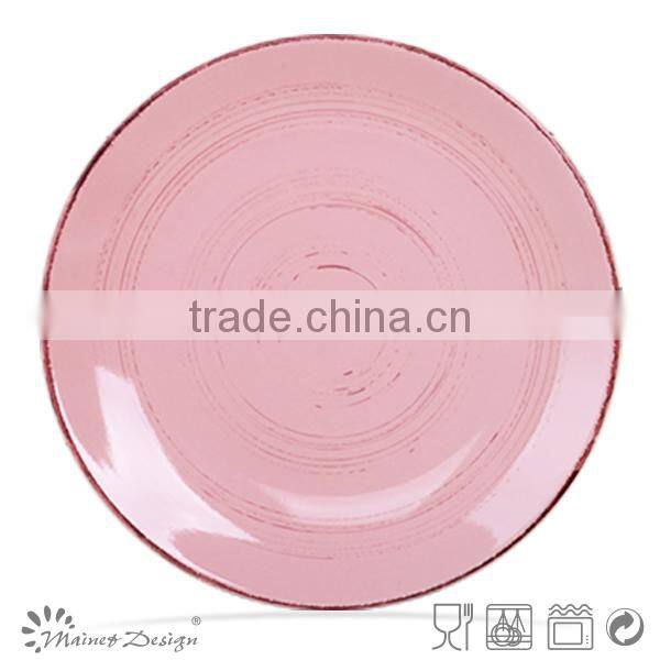 Antique white color glazed cheap ceramic plates