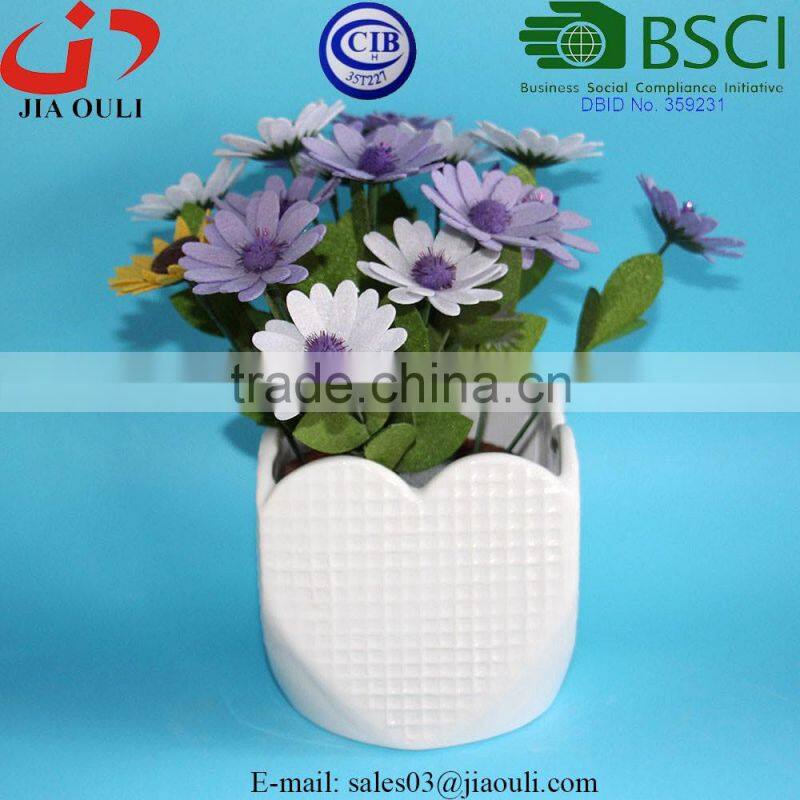BSCI Audit factory fashion design ceramic Hanging Flower Pots, hanging plant pot