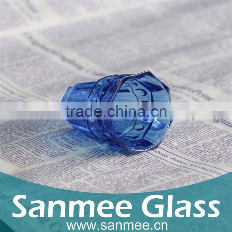 Hot Sale Glass Cup Quality Color Glass Cup Mini Wine Glass Cup With Handle