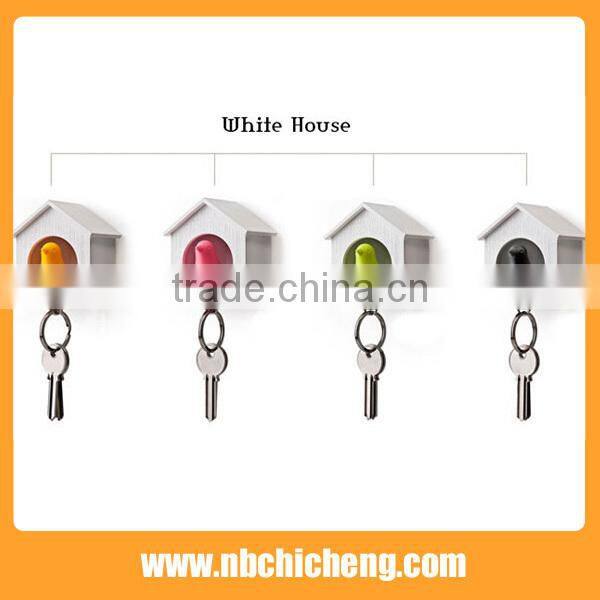 Plastic House Shaped Keychain