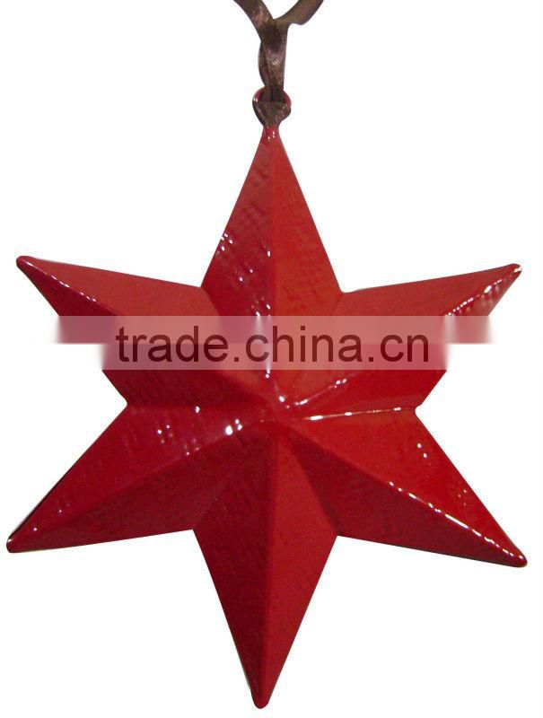 Christmas hanging Red Star decoration