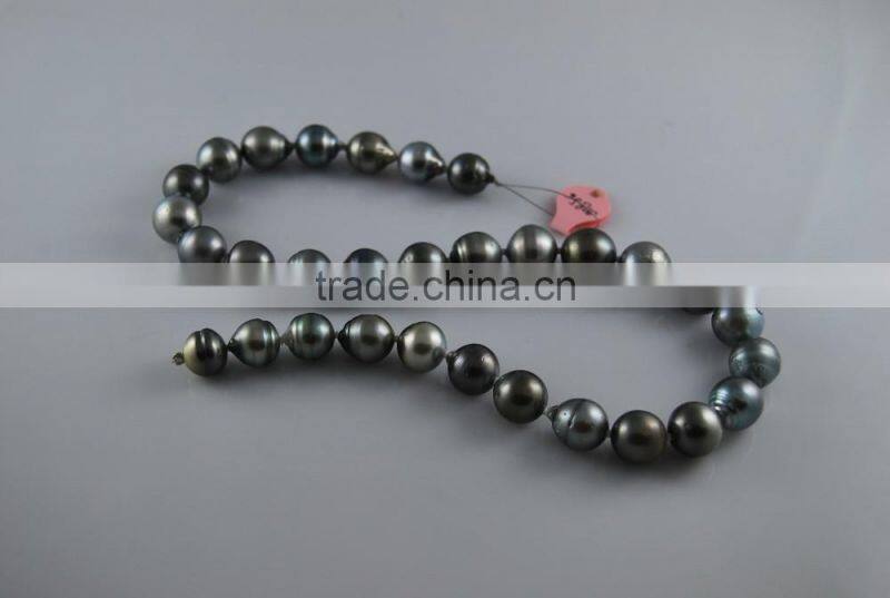 AA wholesale 11-12mm Tahitian pearl strand