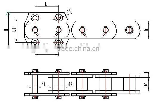NE Series bucket elevator cement chain for feeder conveyor