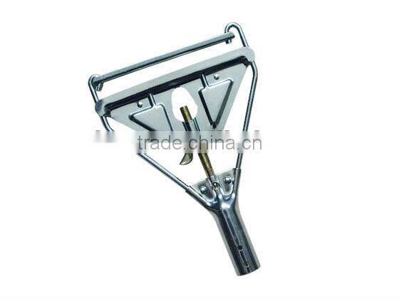 Metal wet mop holder mop gripper without gate
