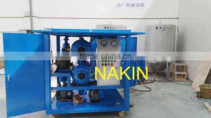High Quality Nakin ZYD Double Stages Vacuum Transformer Oil Purifier