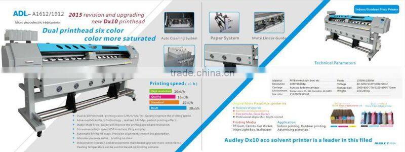 New Condition and Inkjet Printer Type 1.9m large format eco solvent printer