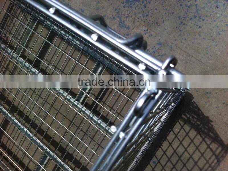 2015Warehouse folding steel roller container
