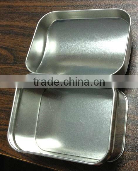 Plain Dome Shaped Hinged Tin Box