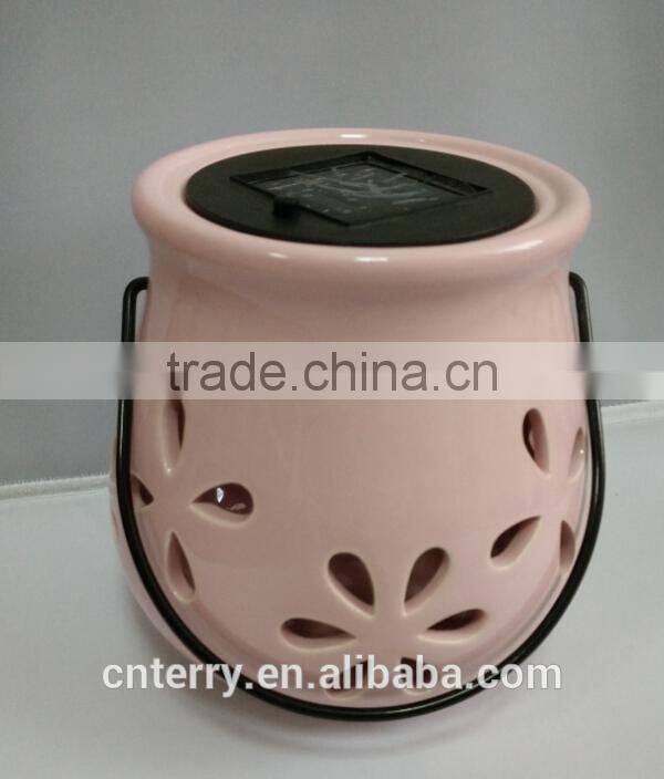 2015 newly launched Ceramic solar petals lamp
