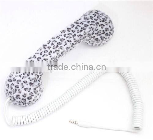 leopard print phone handset for all mobile Phone