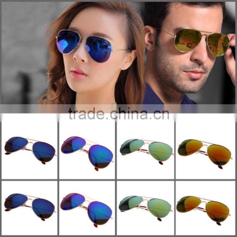 New Fashionable Unisex Retro 80s Vintage Womens Mens Mirror Aviator Lens Sports Sunglasses