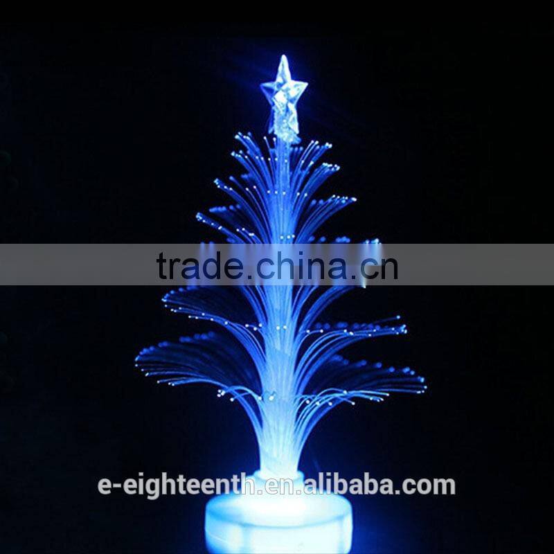 2016 popular Colorful LED Fiber Optic Nightlight Christmas Tree Lamp Light Children Xmas Gift