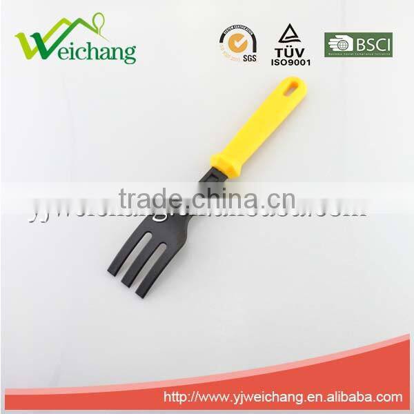 WCKT602E Premium kid kitchen tools Nylon utensils fork Cooking Utensil Gadgets Set withTPR handle (Multi-color)