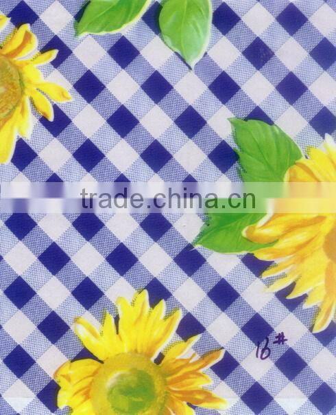 2016 NEW Style Designed HOT SELL Fashion Printed PVC clear plastic tablecloth