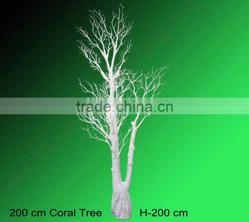 Home wedding decoration artificial dry tree branches coral