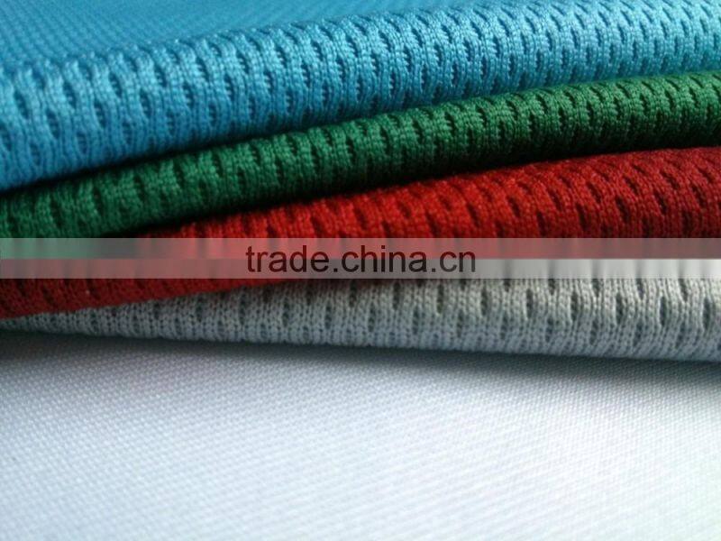 100% polyester dry fit Mesh fabric,bird eye mesh fabric for sportswear