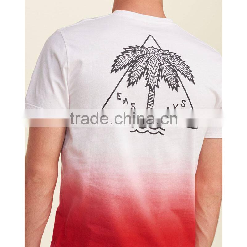 Men Tie Dye T-shirt ,print T-shirt ,dip tie T-shirt,ombre dip dye t-shirt