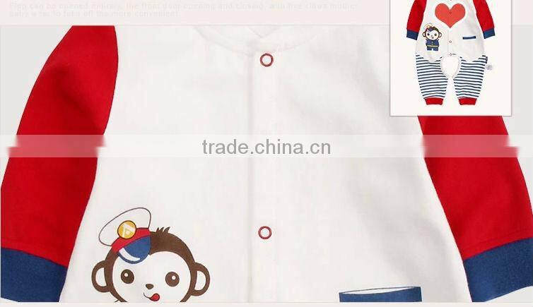 2014 cotton baby romper , baby girl romper , baby romper wholesale with pocket