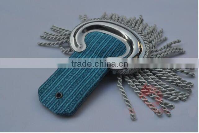 custom cotton blue and yeallow tassel band/military uniform should boards/epaulets
