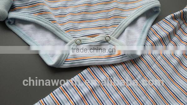 6pcs set organic cotton full printed baby layette