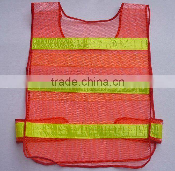 hot sale High Visibility Safety Vest/ Reflective safety Vest/safety garments/cheap reflective vest/Yellow,orange Red,black