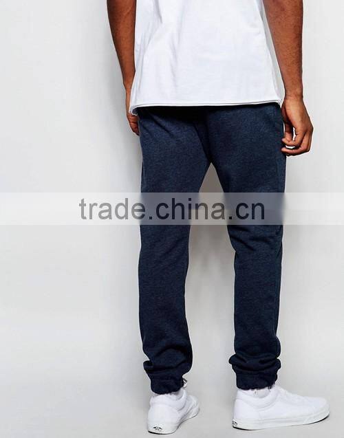 2016 new mens plain tapered sweat pants, jogger trousers custom