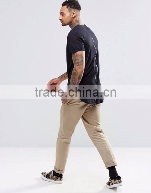 Factory direct sale men grey/white/black summer zip back plain cerw neck short sleeve jersey t-shirt custom