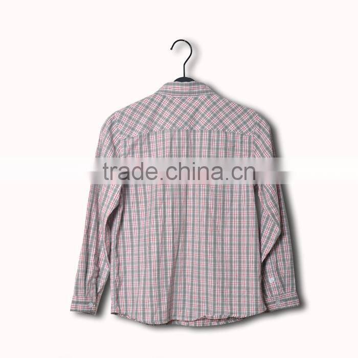 latest kids boy long sleeve checked shirt designs for boys