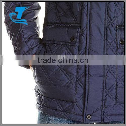 Stylish Warm Men's Four-Pocket Quilted Jacket