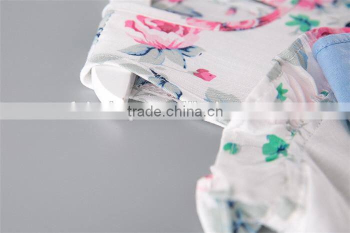 SS-982G Cheap Clothes From Turkey Kids Clothing Company Floral Baby Girl Clothes