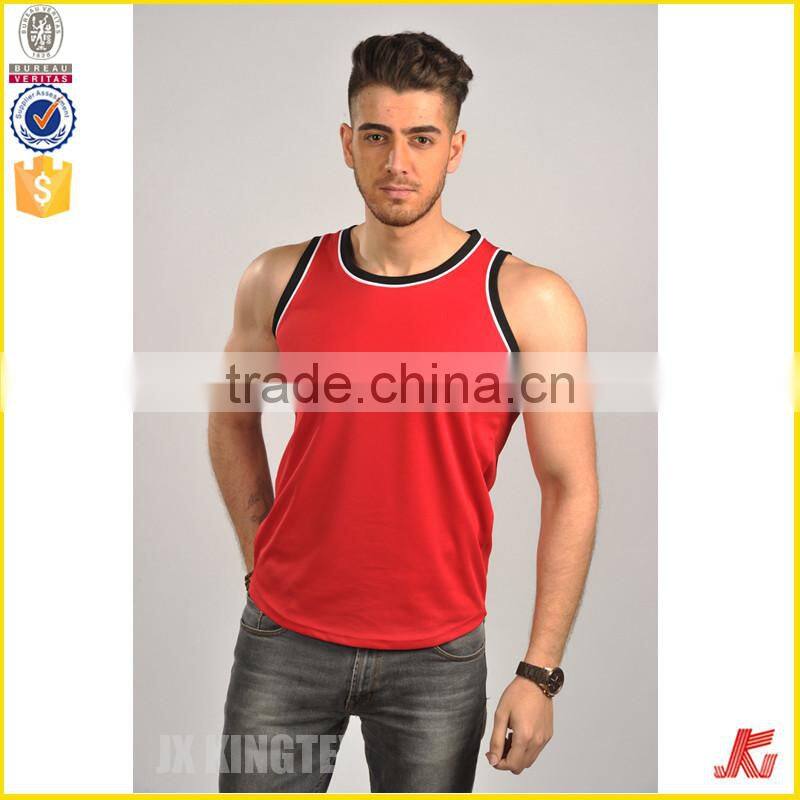 wholesale polyester plain tank tops for men
