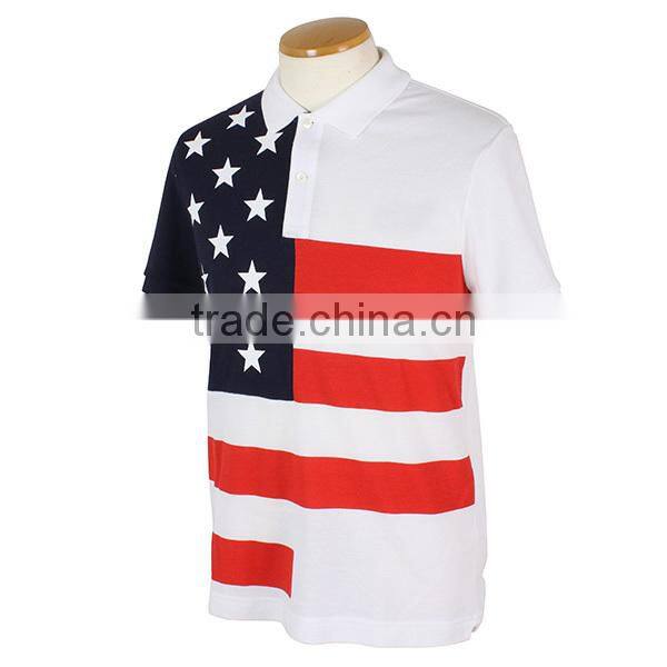 polo shirt American flag print polo t shirt design