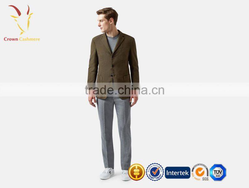 Men's Cashmere Causal Suits Cashmere Wool Blended Suits for Man