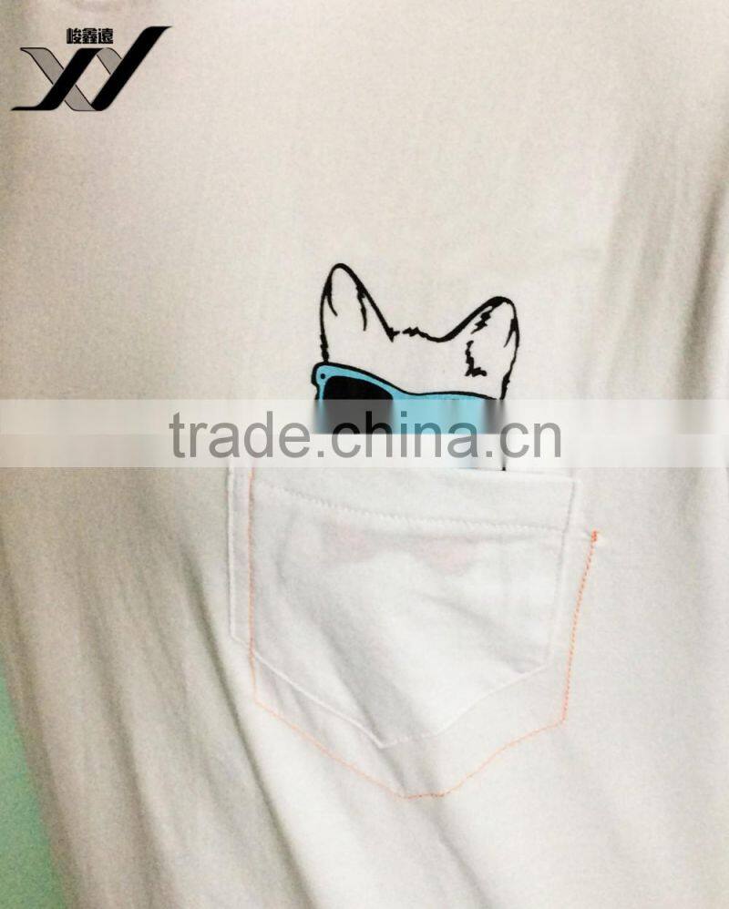 2016 hot sale short sleeve T-shirt with cartoon pattern