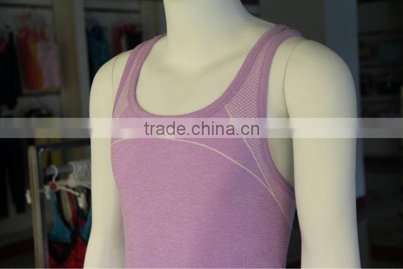 Zhejiang Wanyu Factory Provide Seamless Gym Tank Top