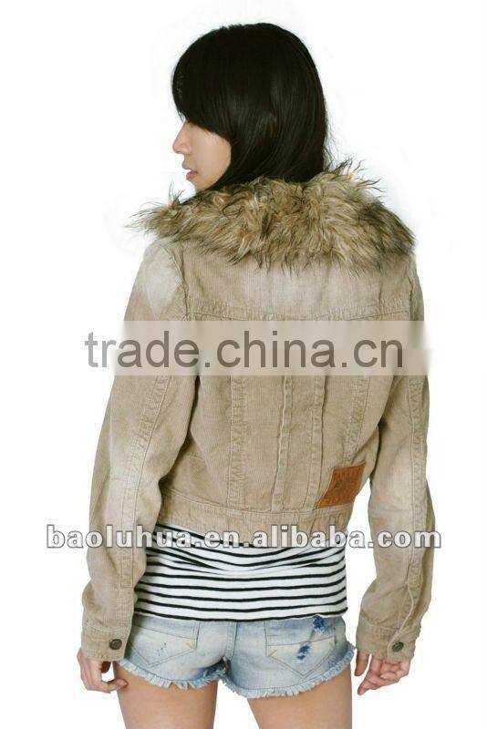 new style fashion women's corduroy jackets