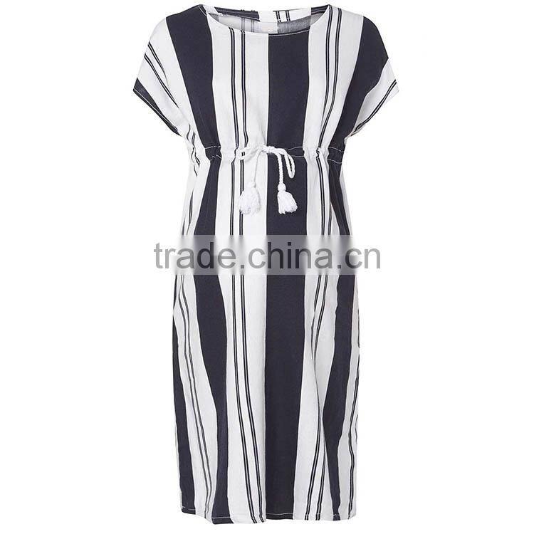 Comfortable Maternity Fashion Dress Clothes Cheap With Drawstring Waist