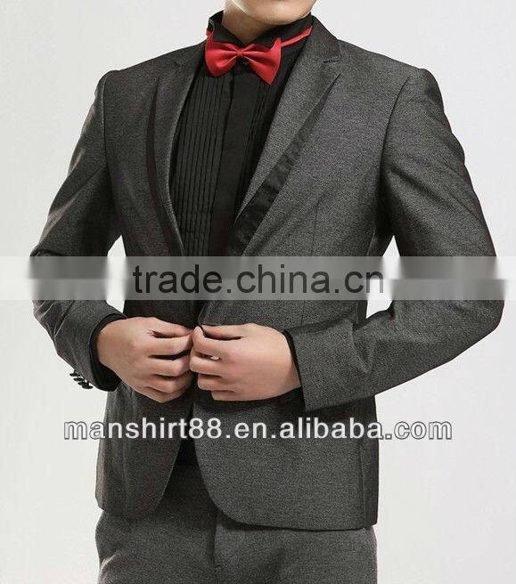 100%Cotton High quality Elegant style Newest White Wing-tip collar tuxedo shirt for men with french cuff