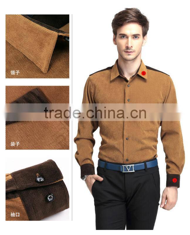2014 New Shirt For Men corduroy shirt